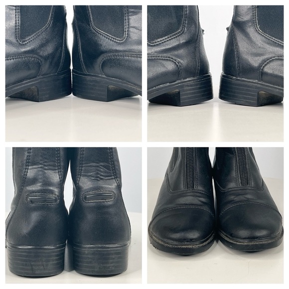 Somerset Boots Paddock English Riding Kids Equestrian Black Faux Leather 12 - Picture 13 of 15